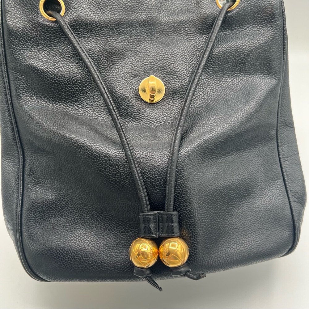 ❗️SOLD ❗️Chanel backpack caviar skin 24k gold plated hardware❤️ - Picture 10 of 16